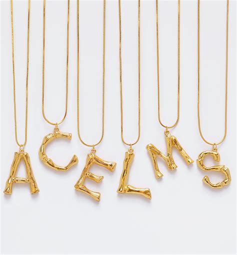 celine necklace letter l|Celine letter necklace buy online.